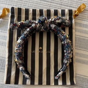 Lele Sadoughi Blue and White Kids Headband